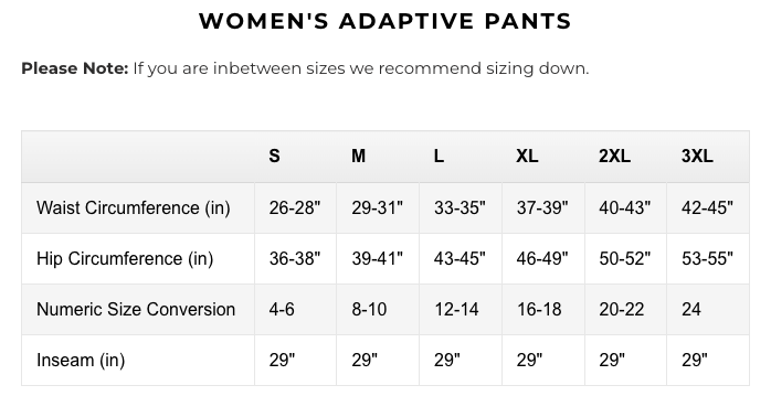 CareZips® Women’s Adaptive Pants